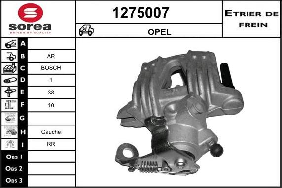 SNRA 1275007 - Гальмівний супорт autocars.com.ua