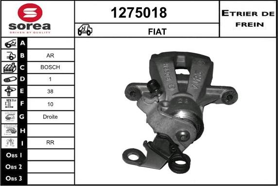 SNRA 1275018 - Гальмівний супорт autocars.com.ua