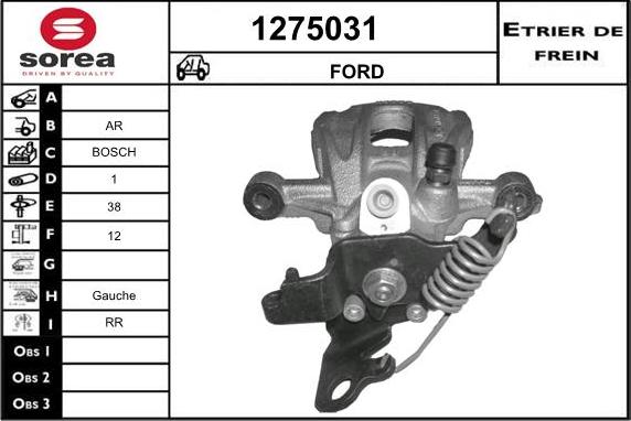 SNRA 1275031 - Гальмівний супорт autocars.com.ua