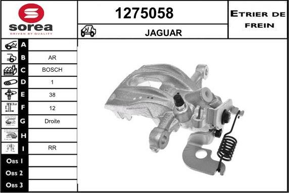 SNRA 1275058 - Гальмівний супорт autocars.com.ua