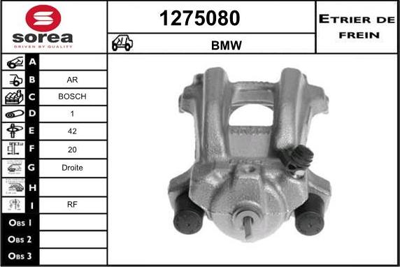 SNRA 1275080 - Гальмівний супорт autocars.com.ua