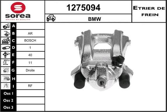 SNRA 1275094 - Гальмівний супорт autocars.com.ua