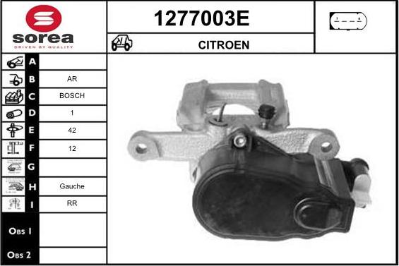 SNRA 1277003E - Тормозной суппорт avtokuzovplus.com.ua