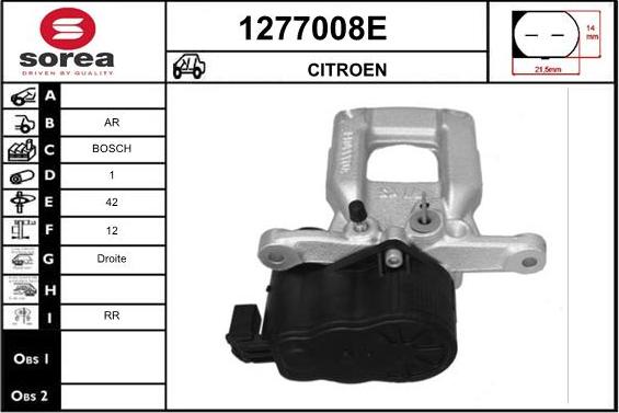 SNRA 1277008E - Тормозной суппорт avtokuzovplus.com.ua