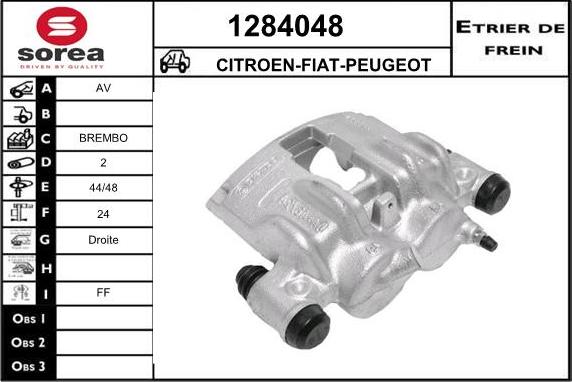 SNRA 1284048 - Гальмівний супорт autocars.com.ua