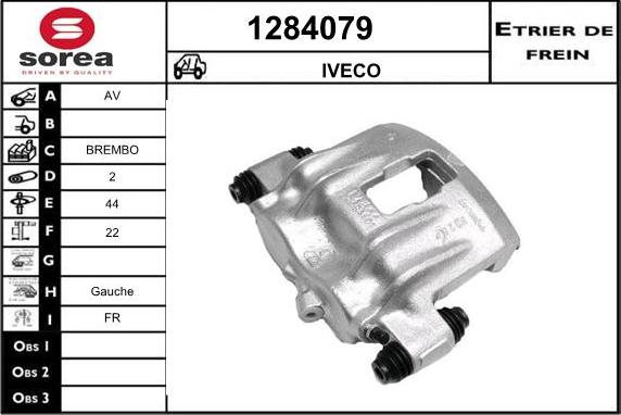 SNRA 1284079 - Гальмівний супорт autocars.com.ua