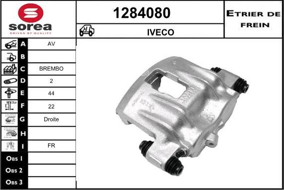 SNRA 1284080 - Гальмівний супорт autocars.com.ua