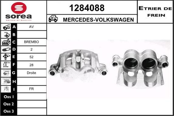 SNRA 1284088 - Гальмівний супорт autocars.com.ua