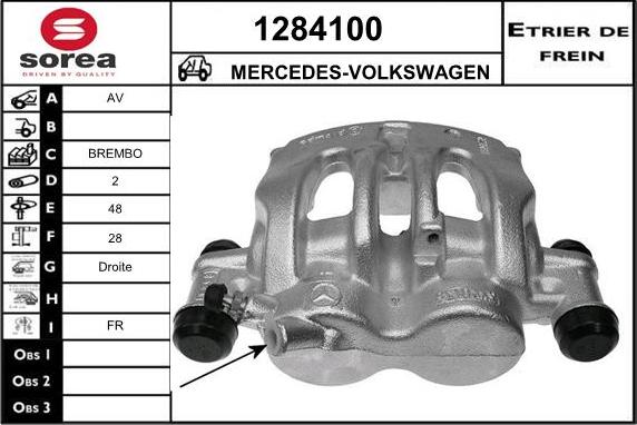 SNRA 1284100 - Гальмівний супорт autocars.com.ua