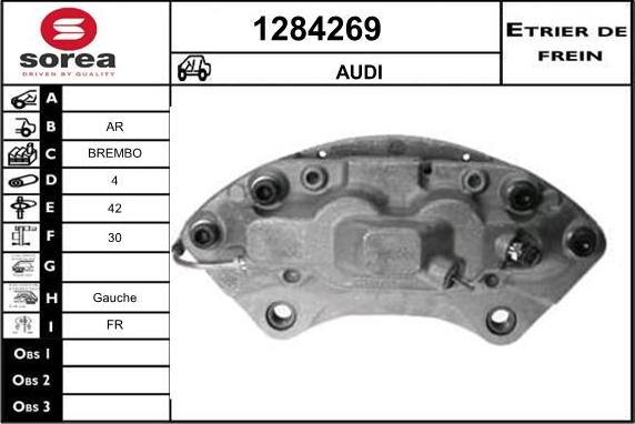 SNRA 1284269 - Гальмівний супорт autocars.com.ua