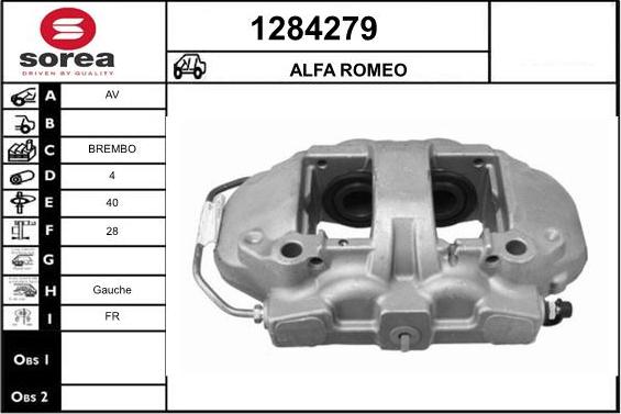 SNRA 1284279 - Гальмівний супорт autocars.com.ua