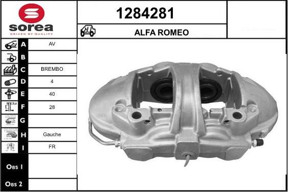 SNRA 1284281 - Гальмівний супорт autocars.com.ua