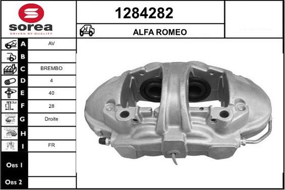 SNRA 1284282 - Гальмівний супорт autocars.com.ua