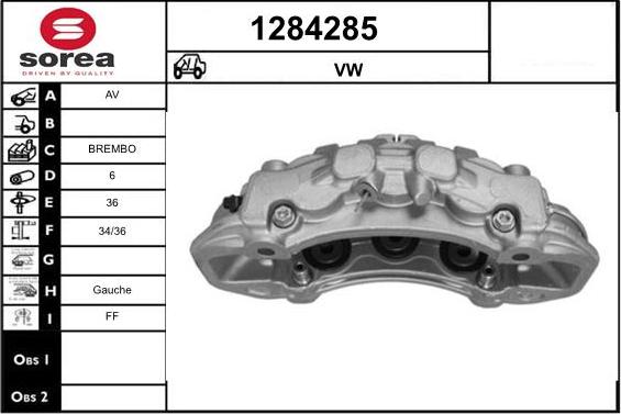 SNRA 1284285 - Гальмівний супорт autocars.com.ua