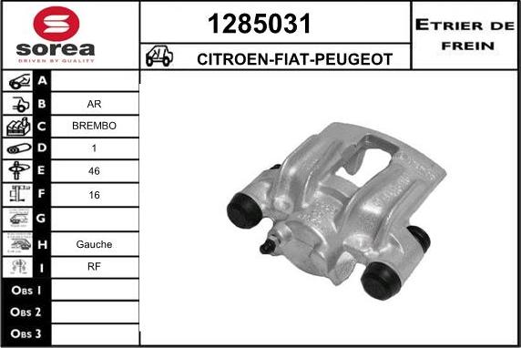 SNRA 1285031 - Гальмівний супорт autocars.com.ua