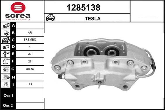 SNRA 1285138 - Гальмівний супорт autocars.com.ua