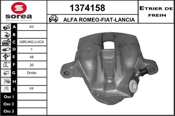 SNRA 1374158 - Гальмівний супорт autocars.com.ua