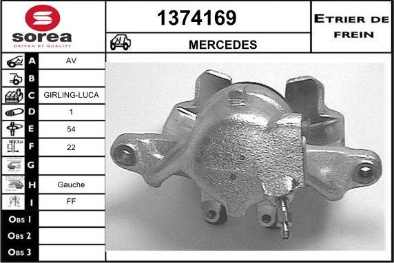 SNRA 1374169 - Гальмівний супорт autocars.com.ua