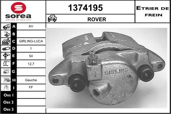 SNRA 1374195 - Гальмівний супорт autocars.com.ua