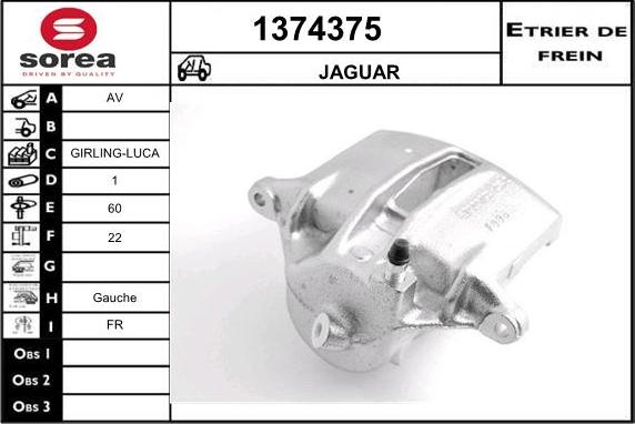 SNRA 1374375 - Гальмівний супорт autocars.com.ua