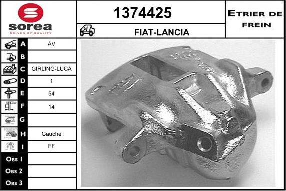 SNRA 1374425 - Гальмівний супорт autocars.com.ua