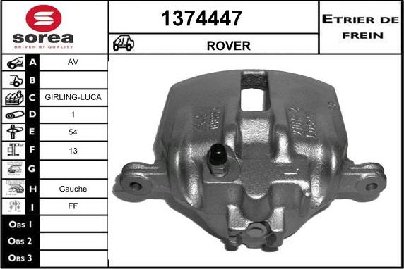 SNRA 1374447 - Гальмівний супорт autocars.com.ua