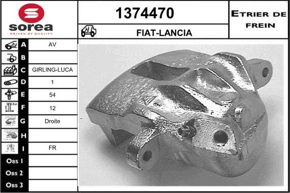 SNRA 1374470 - Гальмівний супорт autocars.com.ua