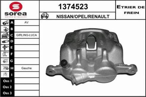 SNRA 1374523 - Тормозной суппорт autodnr.net