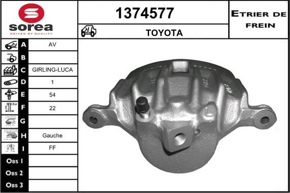 SNRA 1374577 - Гальмівний супорт autocars.com.ua