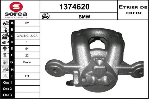 SNRA 1374620 - Гальмівний супорт autocars.com.ua