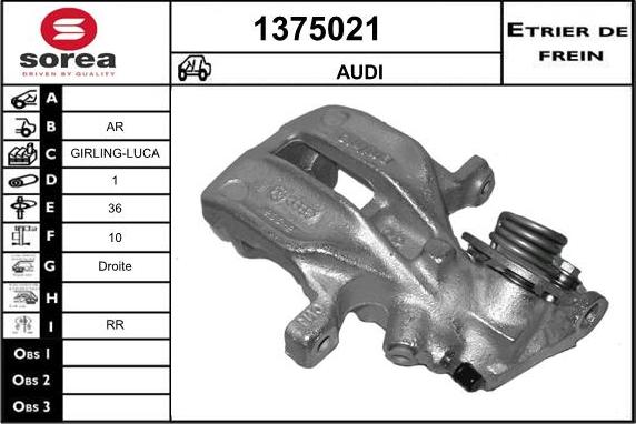 SNRA 1375021 - Тормозной суппорт avtokuzovplus.com.ua