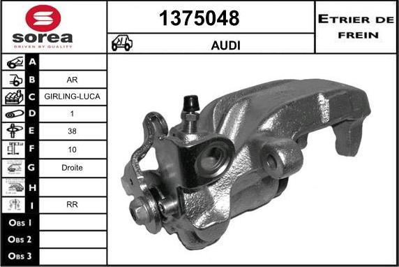 SNRA 1375048 - Тормозной суппорт autodnr.net