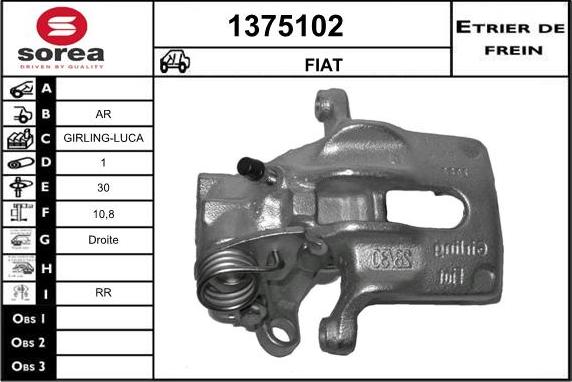 SNRA 1375102 - Гальмівний супорт autocars.com.ua