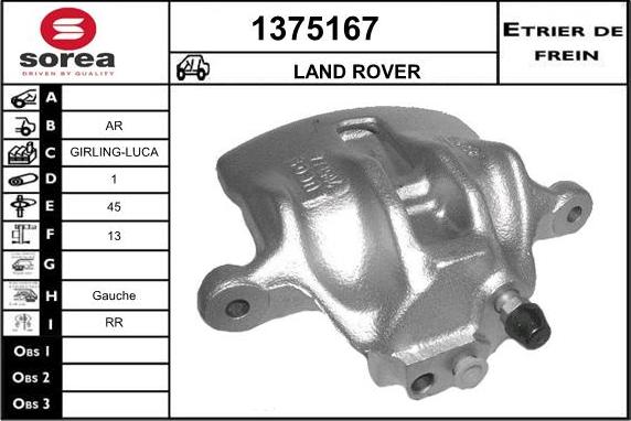 SNRA 1375167 - Гальмівний супорт autocars.com.ua