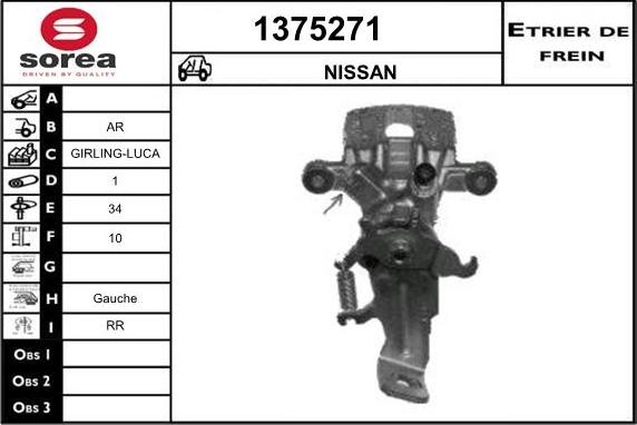 SNRA 1375271 - Тормозной суппорт autodnr.net