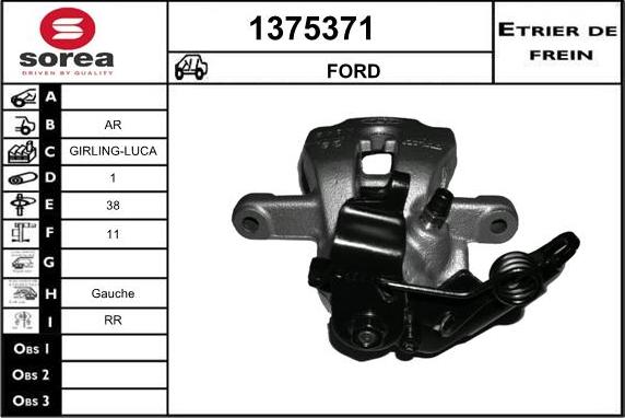 SNRA 1375371 - Тормозной суппорт autodnr.net