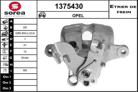 SNRA 1375430 - Гальмівний супорт autocars.com.ua