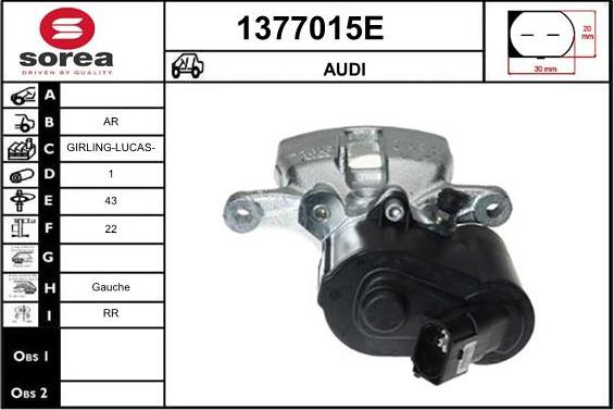 SNRA 1377015E - Тормозной суппорт autodnr.net