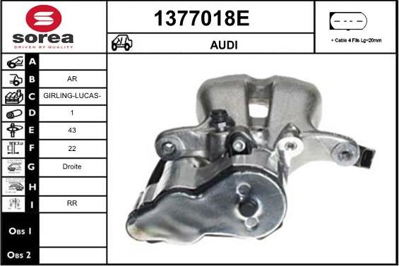 SNRA 1377018E - Тормозной суппорт avtokuzovplus.com.ua