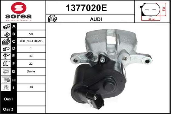 SNRA 1377020E - Тормозной суппорт avtokuzovplus.com.ua