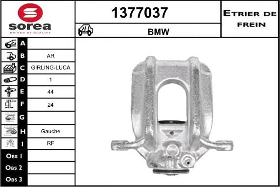 SNRA 1377037 - Гальмівний супорт autocars.com.ua