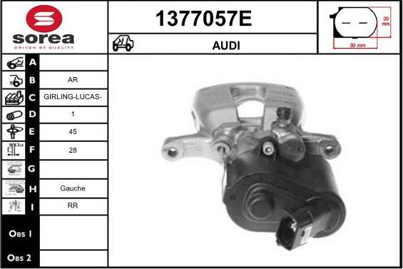 SNRA 1377057E - Гальмівний супорт autocars.com.ua