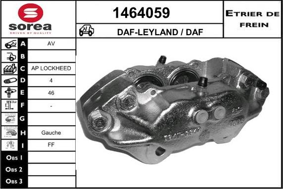 SNRA 1464059 - Гальмівний супорт autocars.com.ua