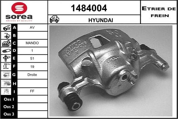 SNRA 1484004 - Гальмівний супорт autocars.com.ua