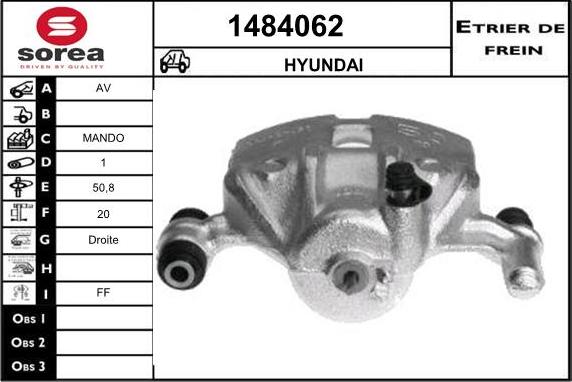 SNRA 1484062 - Тормозной суппорт avtokuzovplus.com.ua