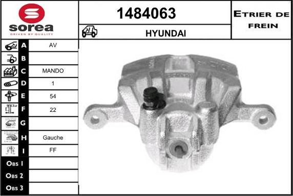 SNRA 1484063 - Тормозной суппорт avtokuzovplus.com.ua