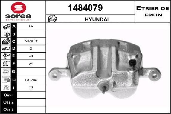 SNRA 1484079 - Гальмівний супорт autocars.com.ua