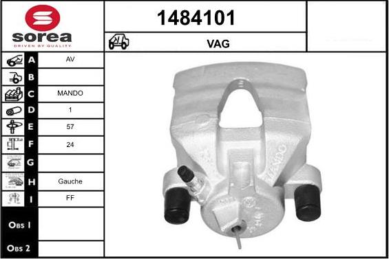 SNRA 1484101 - Тормозной суппорт autodnr.net