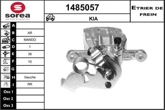 SNRA 1485057 - Гальмівний супорт autocars.com.ua