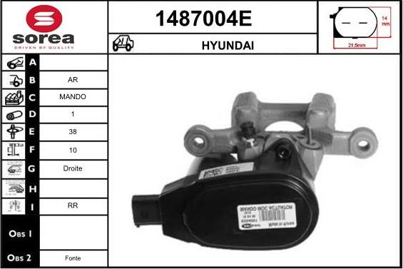 SNRA 1487004E - Тормозной суппорт avtokuzovplus.com.ua